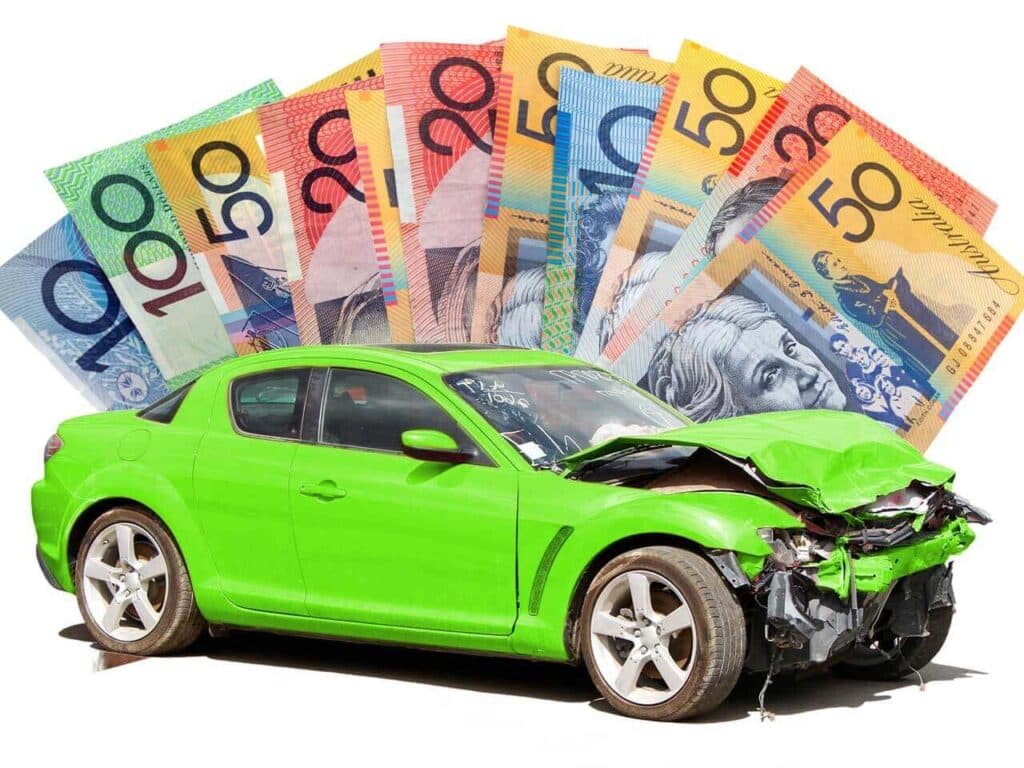 An unwanted car left on a Gold Coast property
