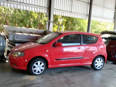 An unwanted car left on a Gold Coast property